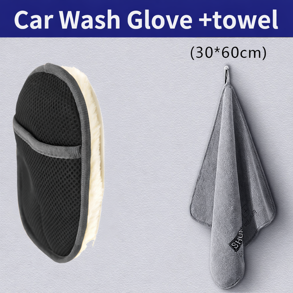Soft Wool Car Wash Glove – Scratch-Free Cleaning for Car - Imagen 5