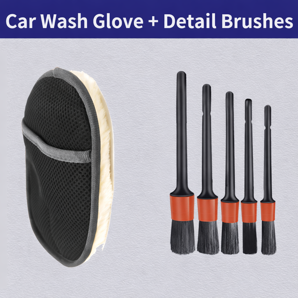 Soft Wool Car Wash Glove – Scratch-Free Cleaning for Car - Imagen 7